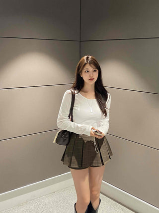 Comfortable Cotton Plain Long Sleeve T-shirt