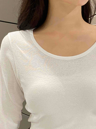 Comfortable Cotton Plain Long Sleeve T-shirt