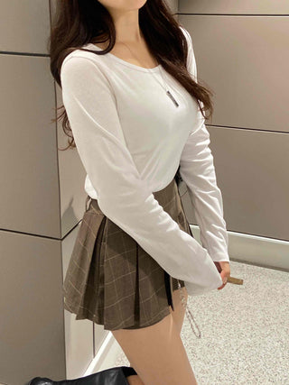 Comfortable Cotton Plain Long Sleeve T-shirt
