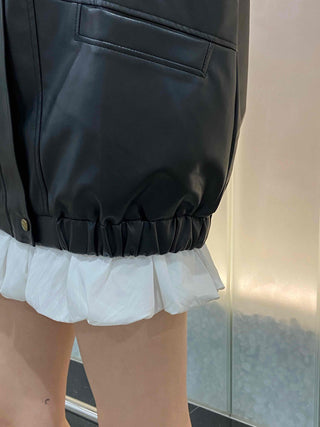 Urban Oversized Plain Shirt Collar Jacket