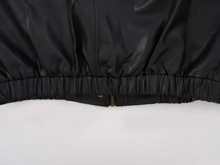 Urban Oversized Plain Shirt Collar Jacket