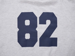 Comfort Numbering Off-Shoulder Sweatshirt