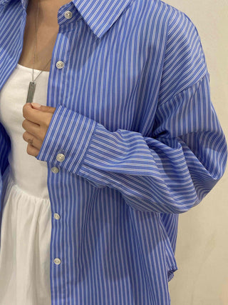 Daily Oversized Striped Shirt
