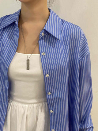 Daily Oversized Striped Shirt