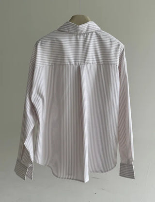 Daily Oversized Striped Shirt