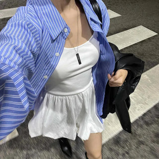 Daily Oversized Striped Shirt