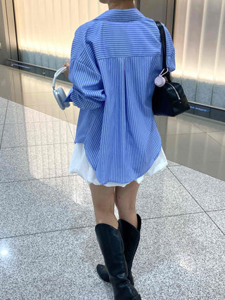 Daily Oversized Striped Shirt