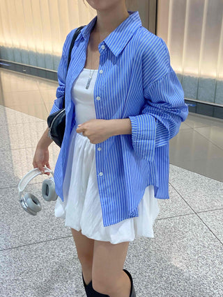 Daily Oversized Striped Shirt
