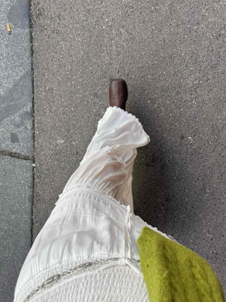 Classic Frill Smoke Tiered Long Skirt