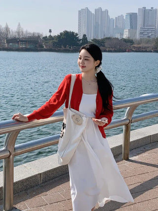 Bella Basic V-neck Long Sleeve Knit Cardigan