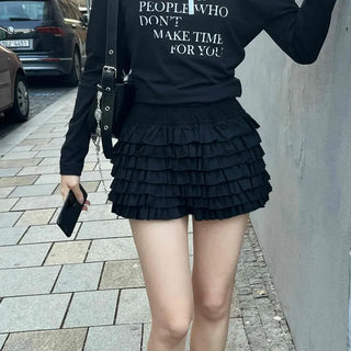 Delicate Frill Ruffle Tiered Shorts
