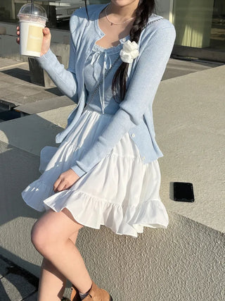 Nella Frill Chiffon Mini Skirt