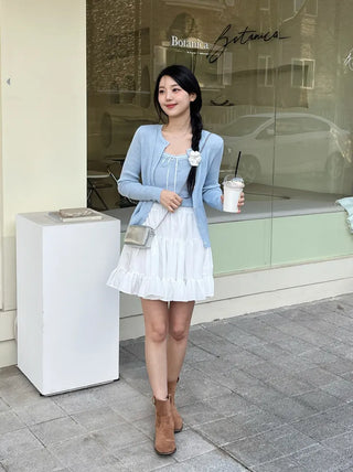 Nella Frill Chiffon Mini Skirt
