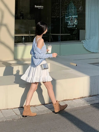 Nella Frill Chiffon Mini Skirt