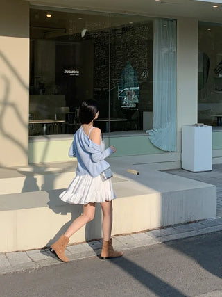 Nella Frill Chiffon Mini Skirt