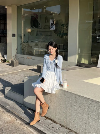 Nella Frill Chiffon Mini Skirt