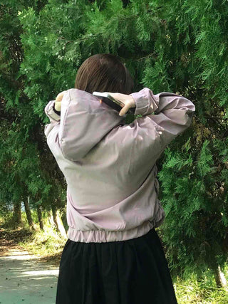 New Basic Side Drawstring Plain Hoodie