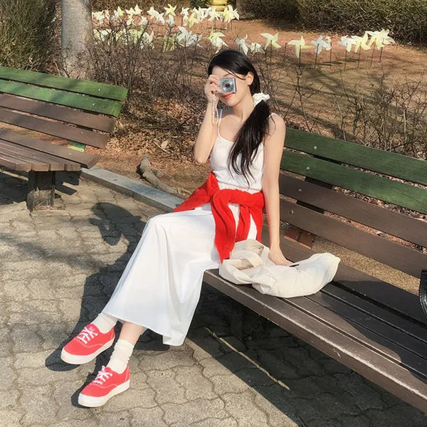 Ena Layered Flare Long Dress