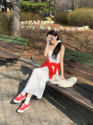 Ena Layered Flare Long Dress