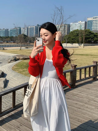 Ena Layered Flare Long Dress