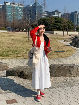 Ena Layered Flare Long Dress