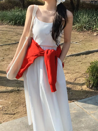 Ena Layered Flare Long Dress