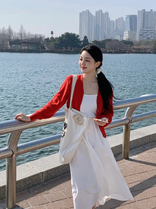 Ena Layered Flare Long Dress