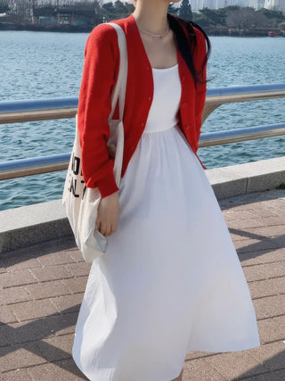 Ena Layered Flare Long Dress