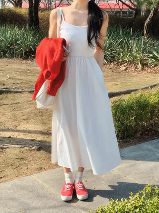 Ena Layered Flare Long Dress