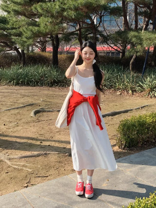 Ena Layered Flare Long Dress