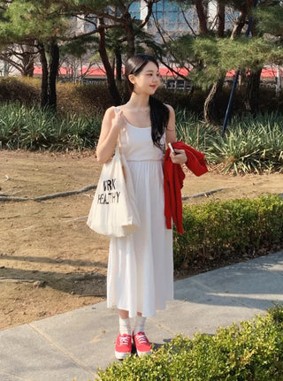 Ena Layered Flare Long Dress