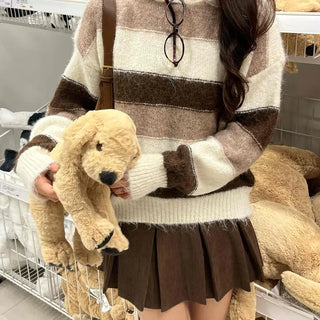 Daily Hooded Striped Knit