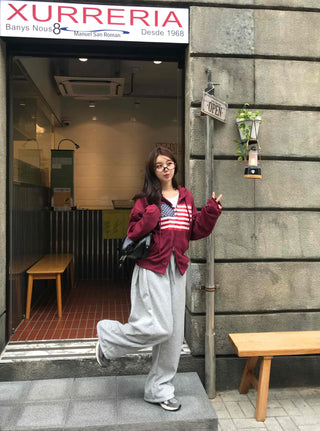Effortless Chic American Flag Long Pants