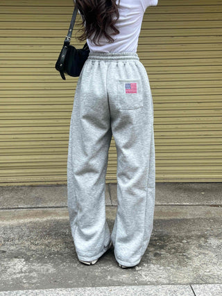 Effortless Chic American Flag Long Pants