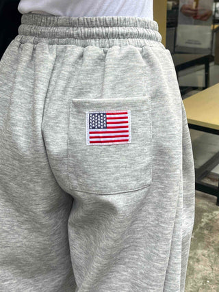 Effortless Chic American Flag Long Pants