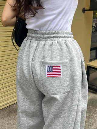 Effortless Chic American Flag Long Pants