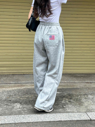 Effortless Chic American Flag Long Pants