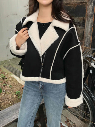 Minimalist Autumn Shearling Jacket