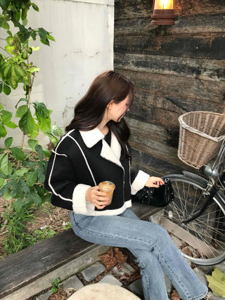 Minimalist Autumn Shearling Jacket