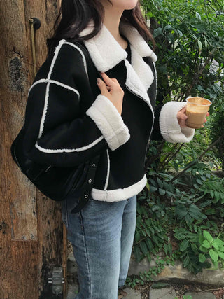 Minimalist Autumn Shearling Jacket