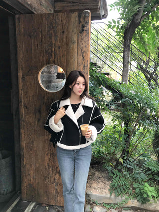 Minimalist Autumn Shearling Jacket