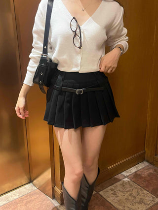 Romantic Pleated Mini Skirt