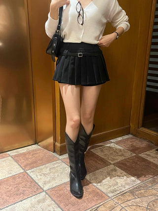 Romantic Pleated Mini Skirt