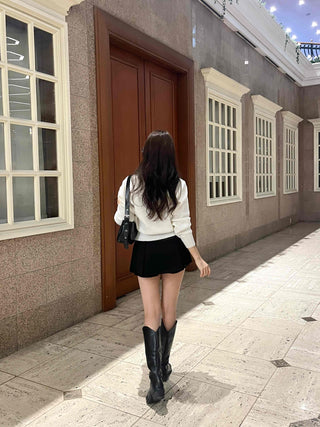 Romantic Pleated Mini Skirt