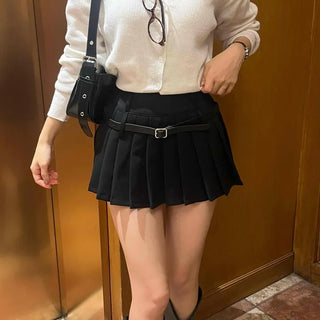 Romantic Pleated Mini Skirt