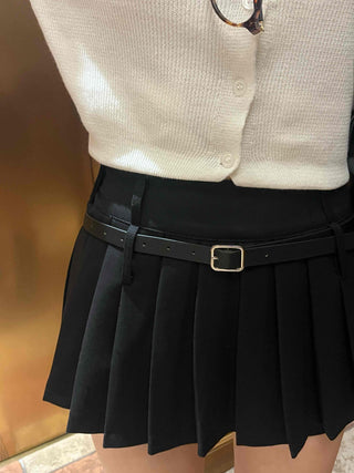 Romantic Pleated Mini Skirt