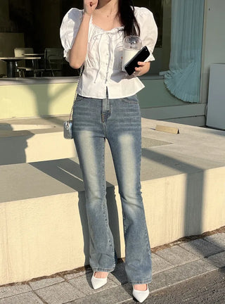Ari Vintage Washed Slim Bootcut