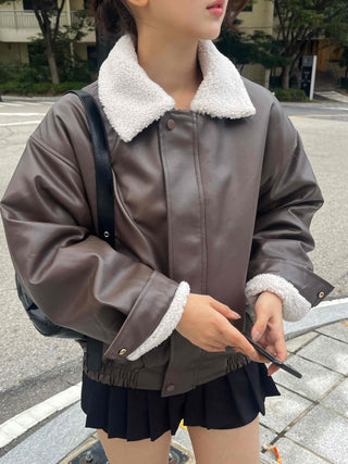 New Basic Shearling Mustang