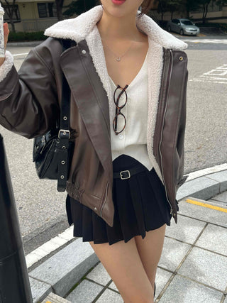 New Basic Shearling Mustang