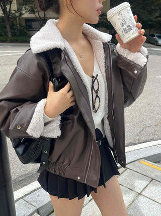 New Basic Shearling Mustang